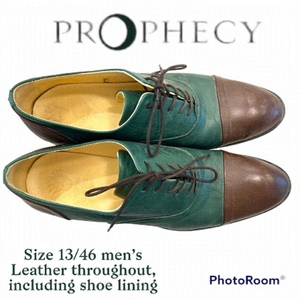 PROPHECY shoes leather uppers and interiors men’s size 46/13 made in Portugal